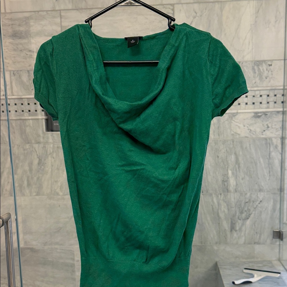 Ann Taylor Factory Green Short Sleeve Top